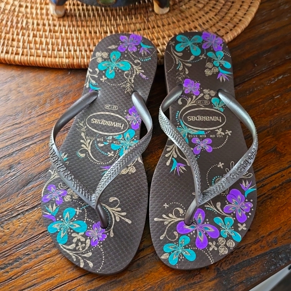 Havaianas brown flip flops - Picture 2 of 6